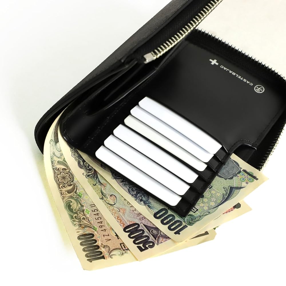 カステルバジャック 二つ折り財布 ウプラ 054623 クロ 定価22000円 Amazon | [カステルバジャック] 二つ折り財布 小銭入れあり